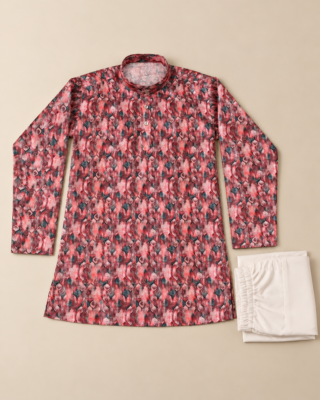 Gulab Red Kurta Set