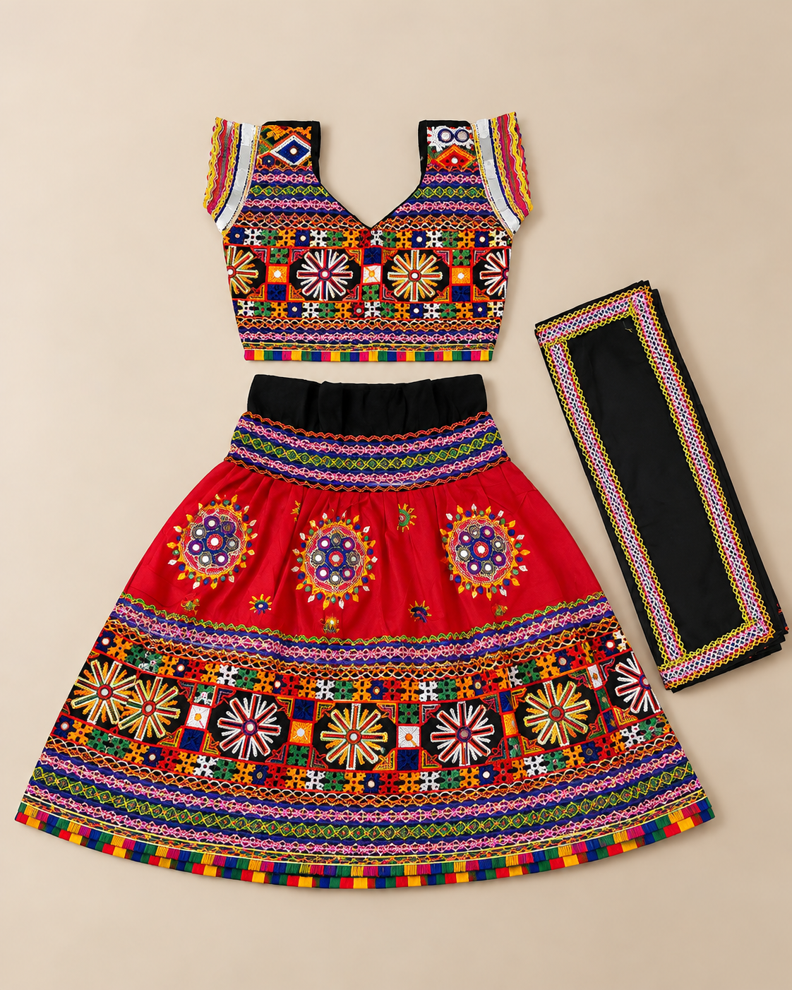 Noor Red Lehenga Set