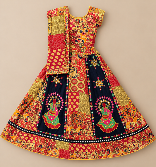 Mayura Peacock Lehenga Set
