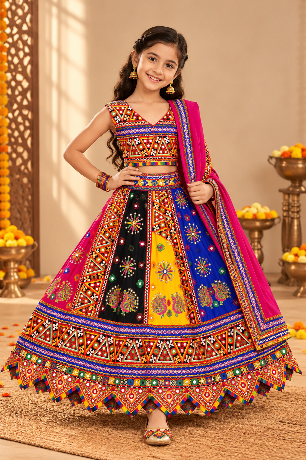 Rangoli Multicolour Lehenga Set
